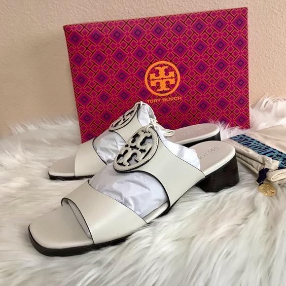 TORY BURCH BOMBÉ MILLER HEEL SANDAL SIZE 8.5-10 - Picture 5 of 16